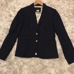 J.Crew navy wool schoolboy blazer